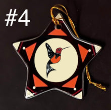 Load image into Gallery viewer, Navajo Christmas Star Ceramic Ornaments