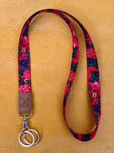 Load image into Gallery viewer, Masani Kokum Floral Printed Lanyard