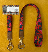 Load image into Gallery viewer, Masani Kokum Floral Printed Lanyard