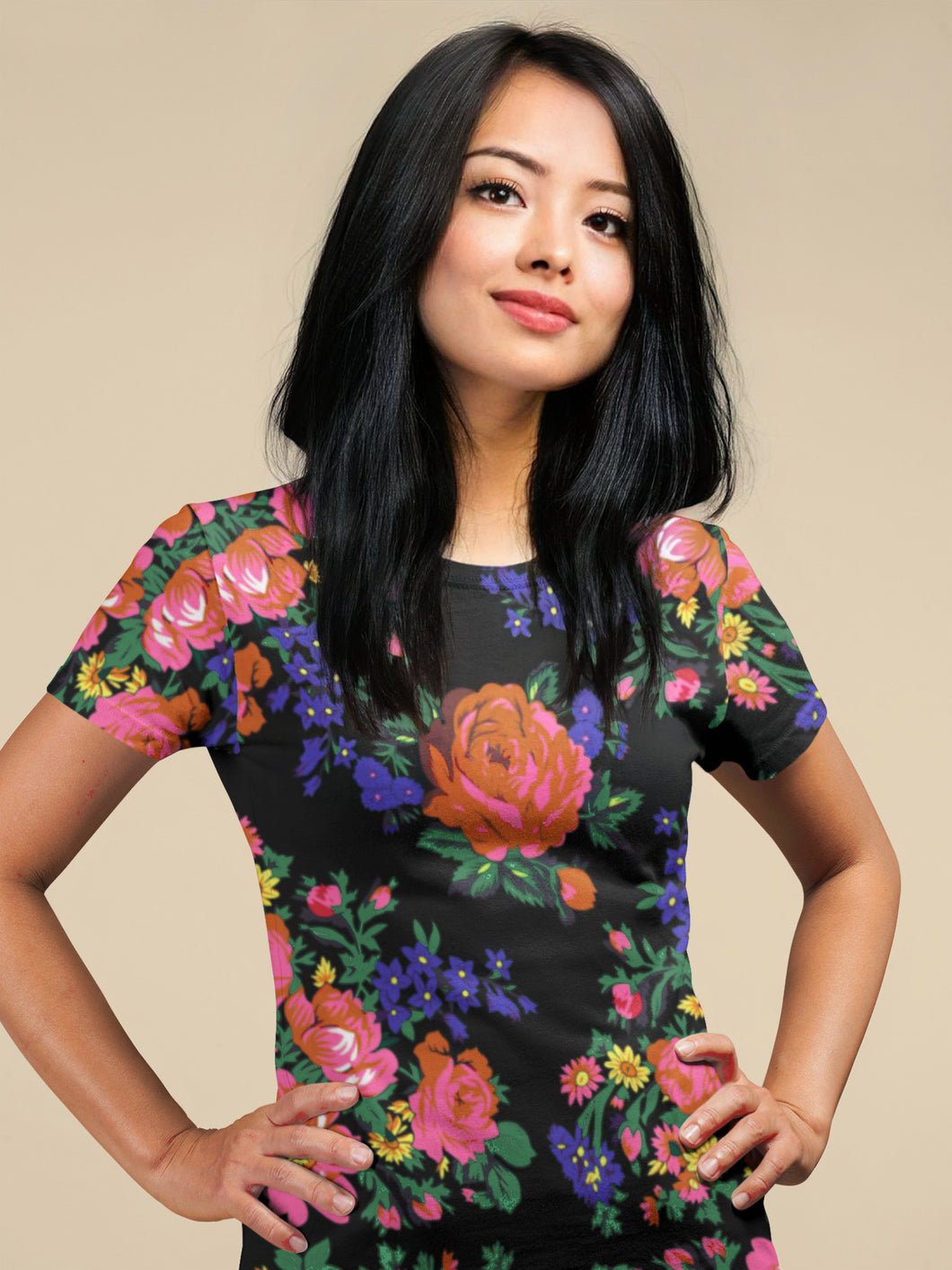 Masani Kokum Printed Cotton T-Shirt
