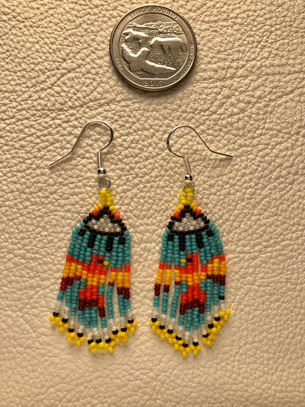 Beaded Thunderbird Earrings
