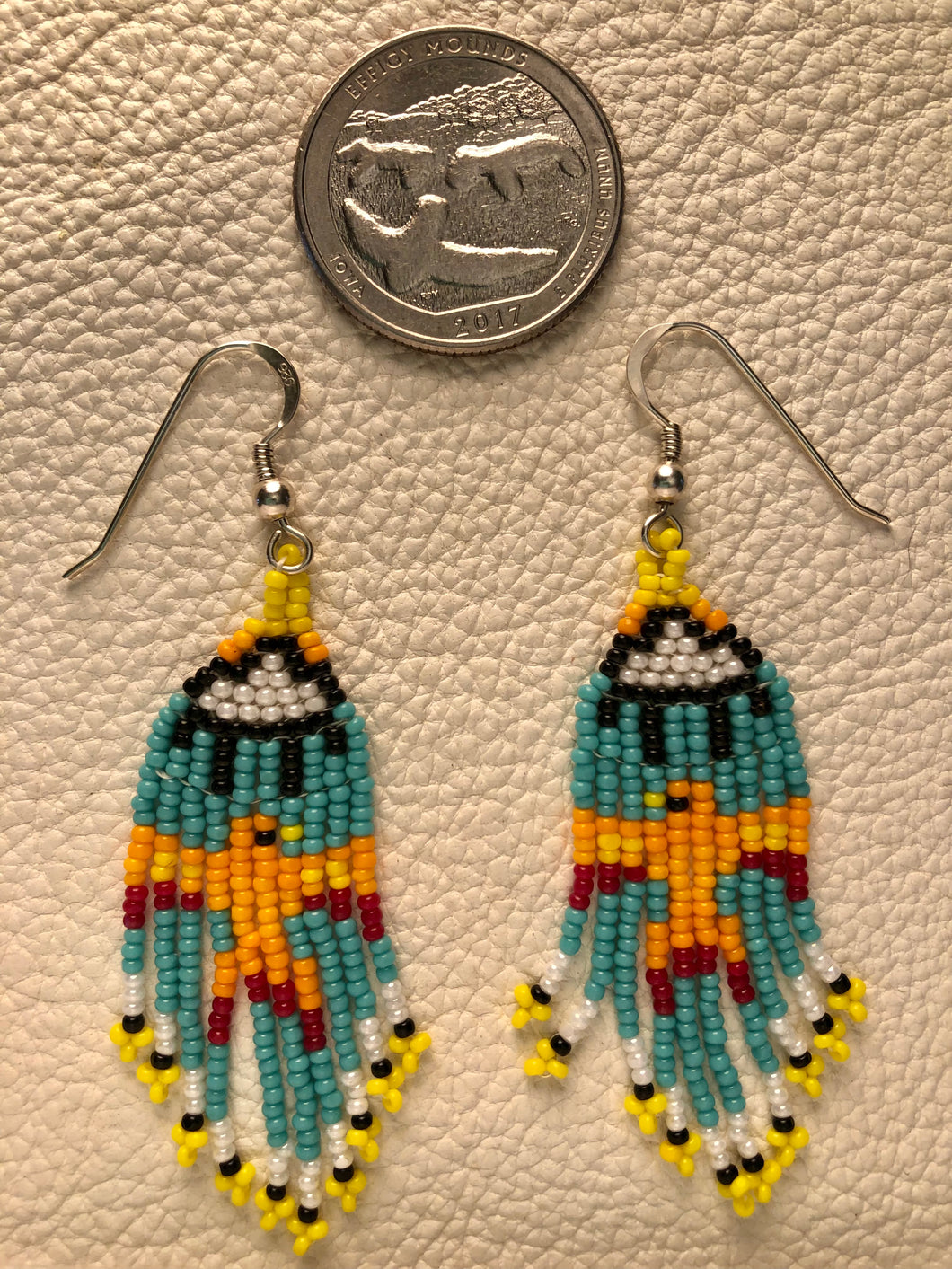 Beaded Thunderbird Earrings